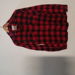 Target | Red Plaid Long Sleeve Flannel Size Medium